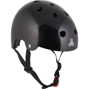 Helmet Triple Eight Brainsaver XS-S Black Glossy