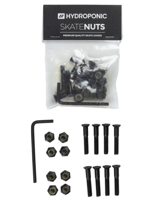 Hydroponic Nut Skateboard Hardware (1"|Black)