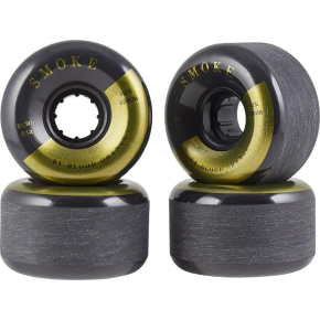 Blood Orange Smoke Longboard Wheels 4-Set (60mm|Black)