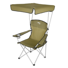 Folding chair with canopy NILS Camp NC3087 green