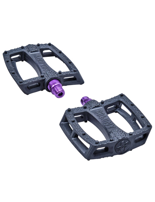 Colony Fantastic 9/16" BMX Pedals (Black/Purple)