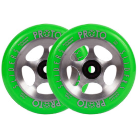 Wheels Proto Sliders Starbright Green On Raw 2pcs