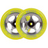 Proto Sliders Starbright Scooter Wheels 2-Pack (Yellow On Raw)