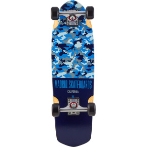 Longboard Madrid Camo Cruiser 8.25 "blue