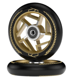 Fuzion Apollo wheels Black/Gold 110mm 2 pcs