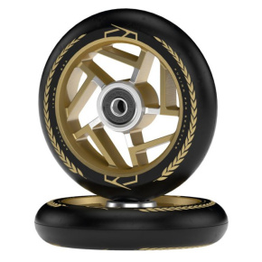Fuzion Apollo wheels Black/Gold 110mm 2 pcs