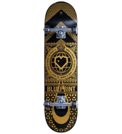 Blueprint Home Heart Skateboard Complete (8"|V2 Black)