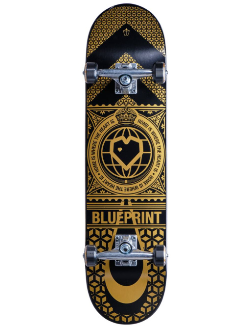 Blueprint Home Heart Skateboard Complete (8"|V2 Black)