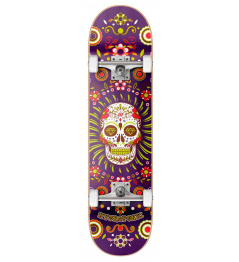 Hydroponic Mexican Skateboard 8.125 "Purple Skull