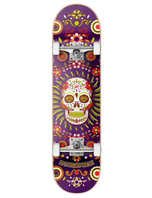 Hydroponic Mexican Skateboard 8.125 "Purple Skull