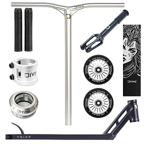 Freestyle Scooter Custom Divine X Triad 495mm Voodoo Silver