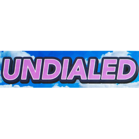 Sticker Undialed Logo Sky