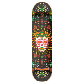 Hydroponic Mexican Skull 2.0 Skate Board (8.25"|Black Catrina)