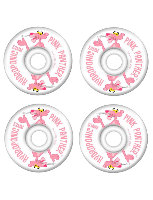 Hydroponic x Pink Panther Skateboard Wheels 4-Set (54mm|White)