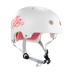 Rio Roller Script Helmet - Matt White - S/M 53-56cm