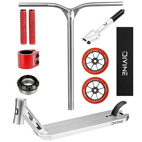 Freestyle Scooter Custom Divine Park ALU Silver/Red