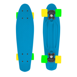 Skateboard FIZZ BOARD Blue, Orange PU, blue