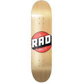 RAD Solid Logo Skate Board (8.125"|Natural Maple)