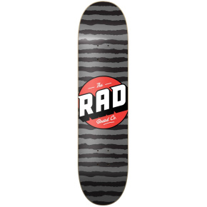 RAD Stripes Logo Skate Board (8"|Grey)