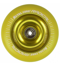 Metal Core Radical Fluorescent 110 mm yellow wheel