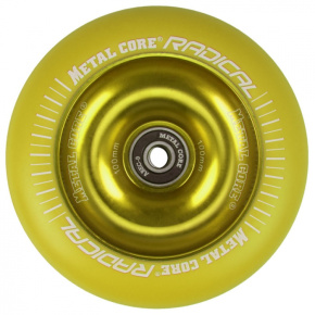 Metal Core Radical Fluorescent 110 mm yellow wheel