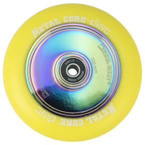Metal Core Disc 100 mm wheel yellow