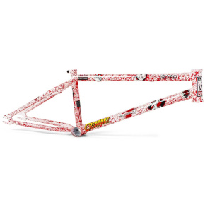 Fiction Creature Freestyle BMX Frame (21"|Psycho White W/ Red Splatter)