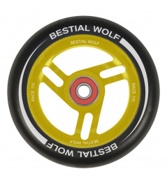 Bestial Wolf Race 110 mm wheel black-yellow