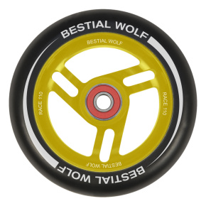 Bestial Wolf Race 110 mm wheel black-yellow