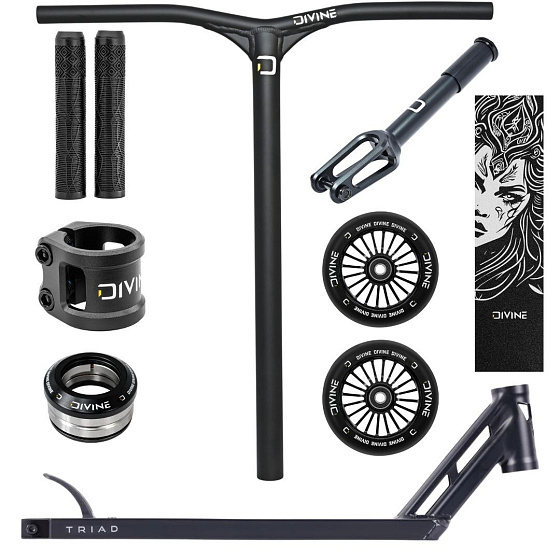 Custom scooter Divine X Triad X Oath black