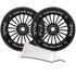 Set of 2 Divine 110 mm Turbo black wheels + Divine oil for bearings