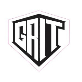 Grit Scooter Sticker (Black)