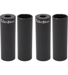 Fiction Steel Freestyle BMX Pegs (Black|4 Pack)