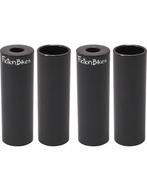 Fiction Steel Freestyle BMX Pegs (Black|4 Pack)