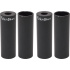 Fiction Steel Freestyle BMX Pegs (Black|4 Pack)