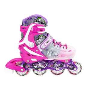 Kids roller skates NILS EXTREME NJ1812 A pink