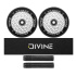 Set of 2 Divine 110 mm Light Core wheels silver + Divine griptape + Divine grips