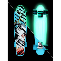 Skateboard Street Surfing BEACH BOARD Glow Rough Poster