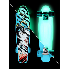 Skateboard Street Surfing BEACH BOARD Glow Rough Poster