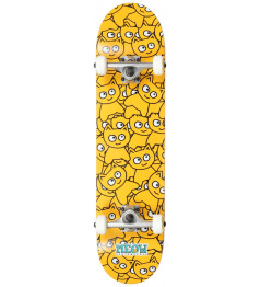 Meow Sticker Pile Skateboard Set (7.5 "| Yellow)