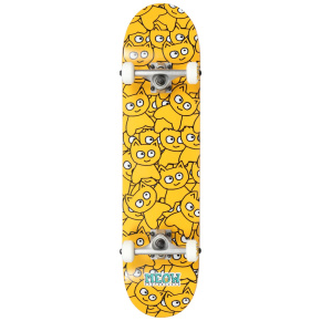 Meow Sticker Pile Skateboard Set (7.5 "| Yellow)