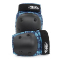 REKD Youth Heavy Duty Double Pad Set - Black/Blue - Small