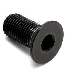 TLC Hollow Titanium BMX Crank Spindle Bolt (Black)