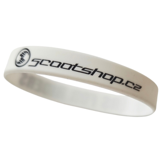 Scootshop.cz Riders for Riders White Bracelet
