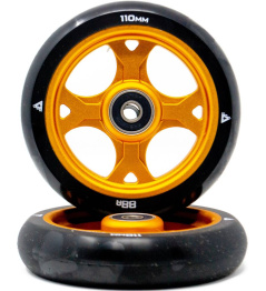 Trynyty Gothic Scooter Wheel 2-Pack (110mm | Gold)