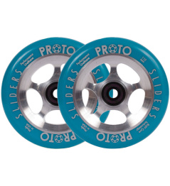 Wheels Proto Sliders Starbright Blue On Raw 2pcs