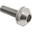 TLC Metric Titanium BMX Bolt Hubs (14mm|Natural)