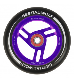 Bestial Wolf Race 100 mm wheel black purple
