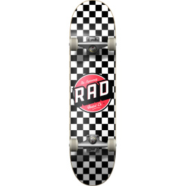 RAD Checkers Skateboard Set (7.75 "| Checkers Black)