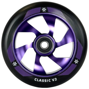 Union Classic V2 Pro Scooter Wheel 110mm Black/Polished Purple Union Classic V2 Pro Scooter Wheel 110mm Black/Polished Purple